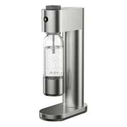 Starter-Set: Element One Wassersprudler mit PET-Ersatzflasche, Edelstahl