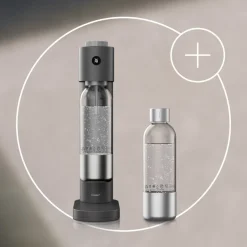 Starter-Set: Element One Wassersprudler mit PET-Ersatzflasche, Lava
