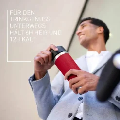 TRAVEL MUG CLASSIC ISOLIERBECHER 0,5L DUNKELROT N20222