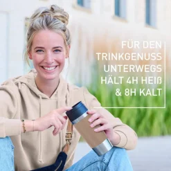 TRAVEL MUG CLASSIC TWIST ISOLIERBECHER 0,36L BRAUN N20253