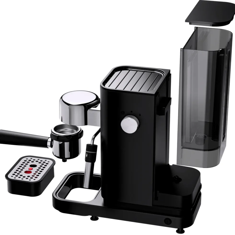 WMF Lumero Espresso Siebträgermaschine, Deep Black