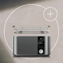 WMF Master Langschlitz-Toaster und Brötchenaufsatz im Set, 2-teilig