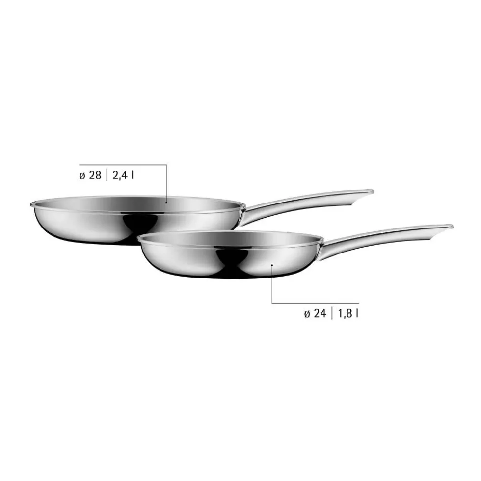 WMF Profi Stielpfannen-Set, 24+28 cm